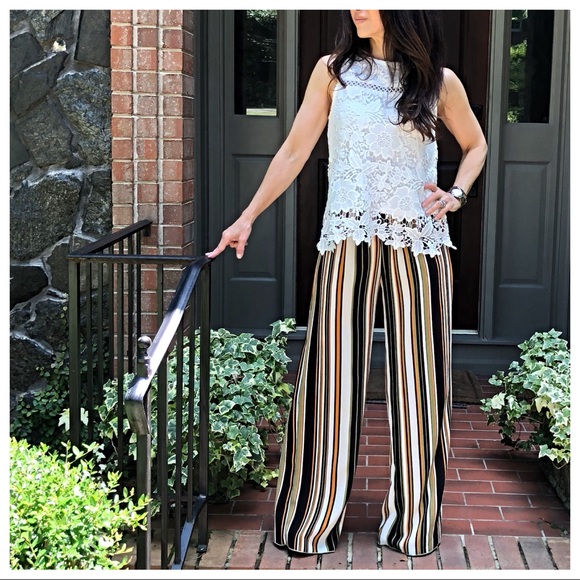 Pants - ✨LAST ONE ✨Multi striped wide leg pants